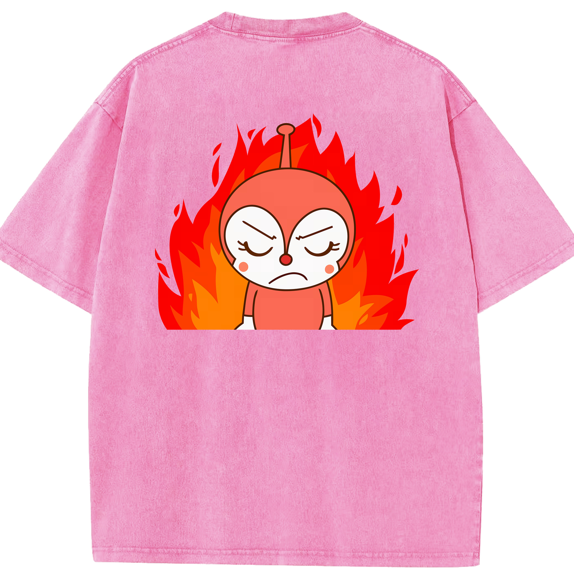 （画像用） アンパンマン Anpanman 綿100% ヴィンテージ風 半袖Tシャツ（背面プリント）